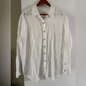 Universal Thread 100% Cotton White Button Down Shirt